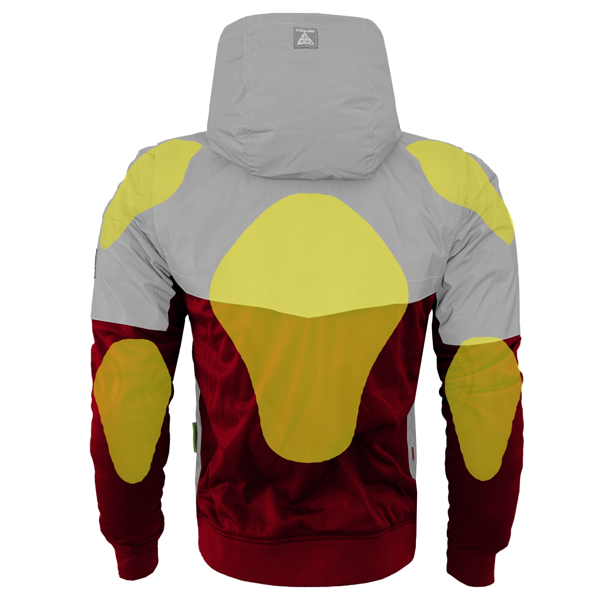 Ultra Reflective Hoodie Red Maroon Eclipse with Pads
