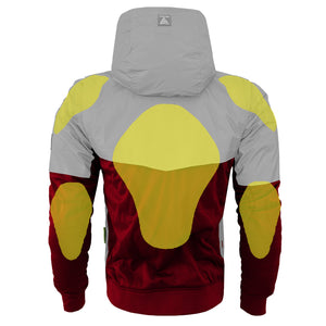 Ultra Reflective Hoodie Red Maroon Eclipse with Pads