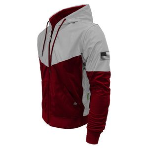Ultra Reflective Hoodie Red Maroon Eclipse with Pads