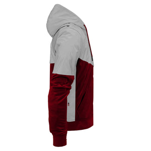 Ultra Reflective Hoodie Red Maroon Eclipse with Pads