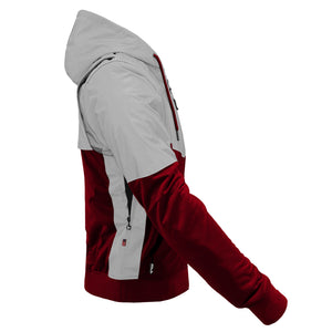 Ultra Reflective Hoodie Red Maroon Eclipse with Pads