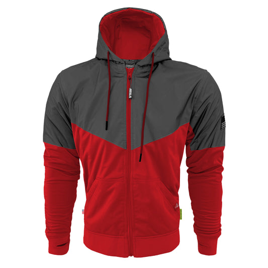 Ultra Reflective Hoodie Red Nebula with Pads