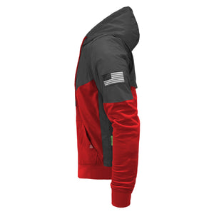 Ultra Reflective Hoodie Red Nebula with Pads