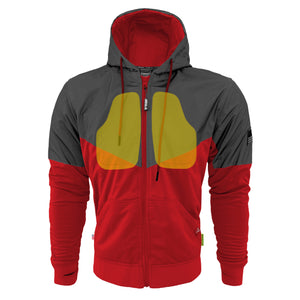 Ultra Reflective Hoodie Red Nebula with Pads