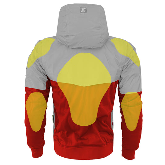 Ultra Reflective Hoodie Red Eclipse with Pads