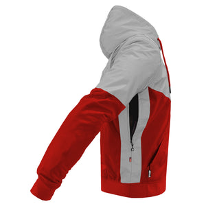 Ultra Reflective Hoodie Red Eclipse with Pads