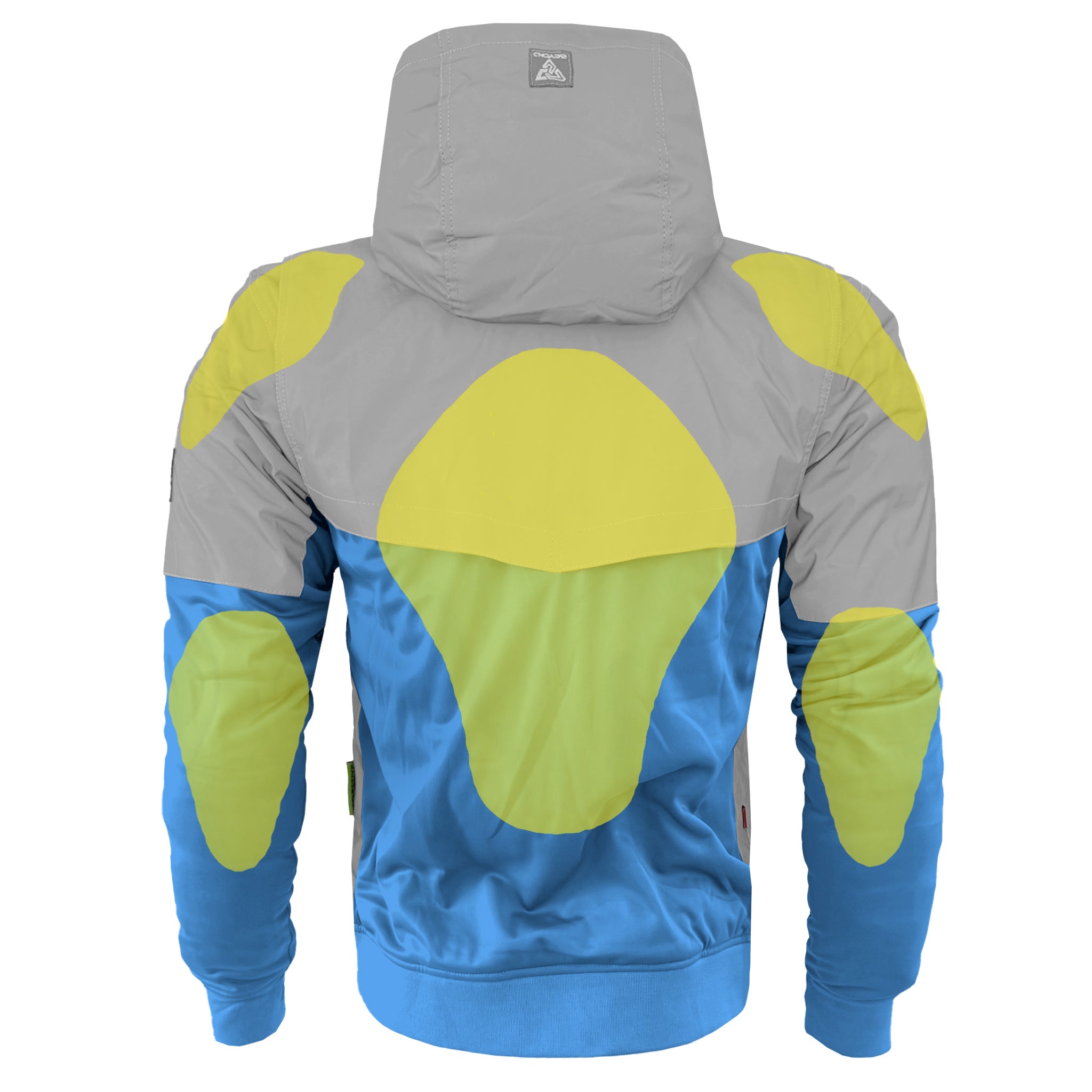 Ultra Reflective Hoodie Sky Blue Eclipse with Pads