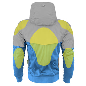 Ultra Reflective Hoodie Sky Blue Eclipse with Pads