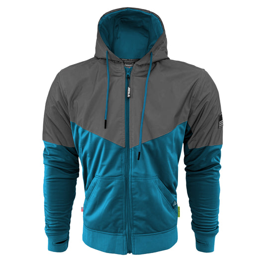 Ultra Reflective Hoodie Teal Nebula with Pads