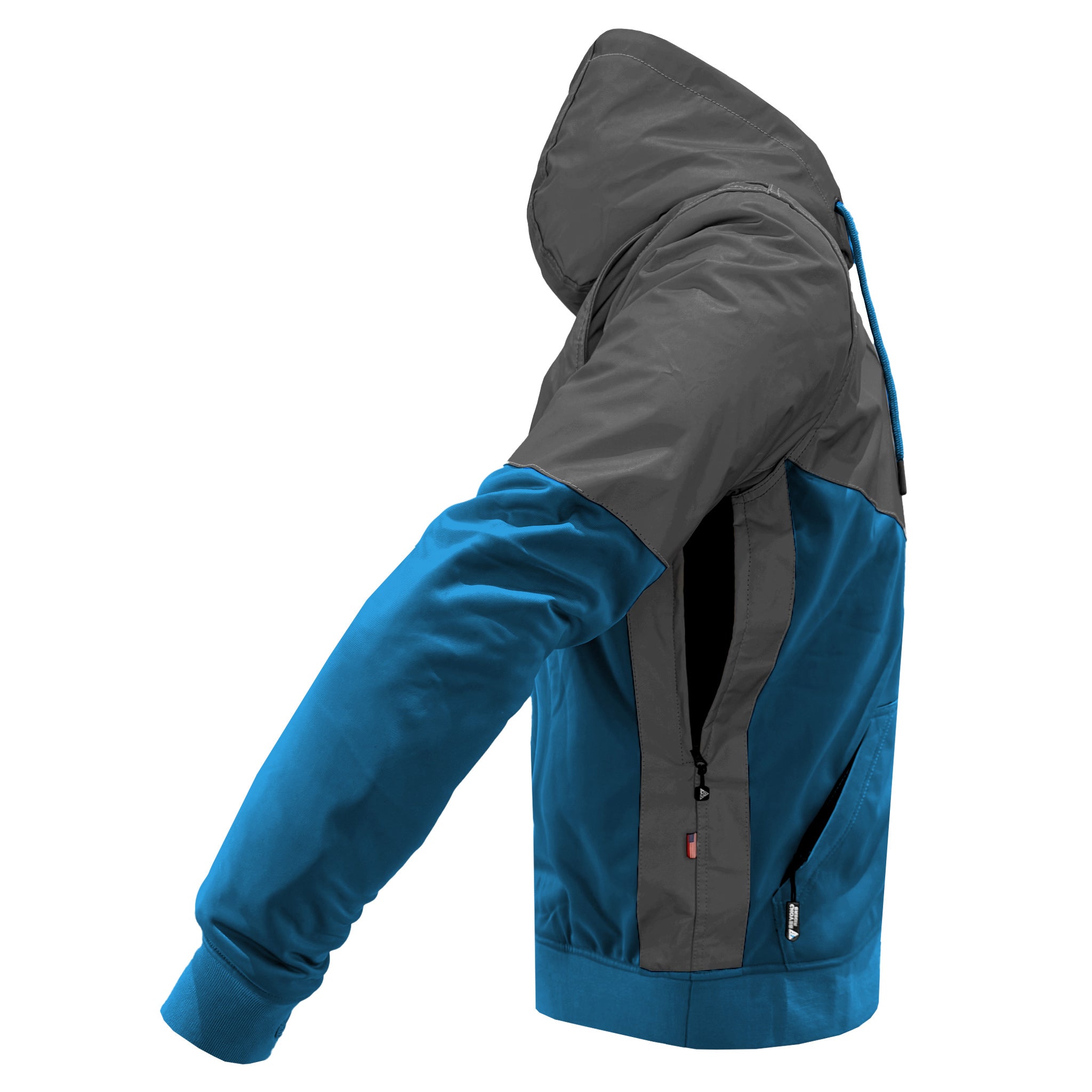 Ultra Reflective Hoodie Teal Nebula with Pads