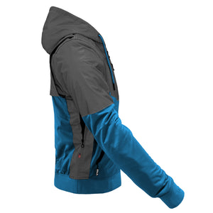 Ultra Reflective Hoodie Teal Nebula with Pads