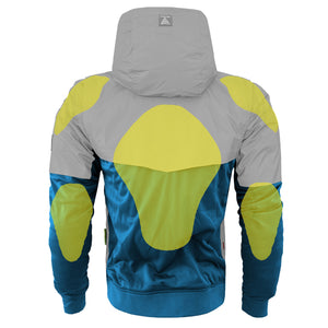 Ultra Reflective Hoodie Teal Eclipse with Pads
