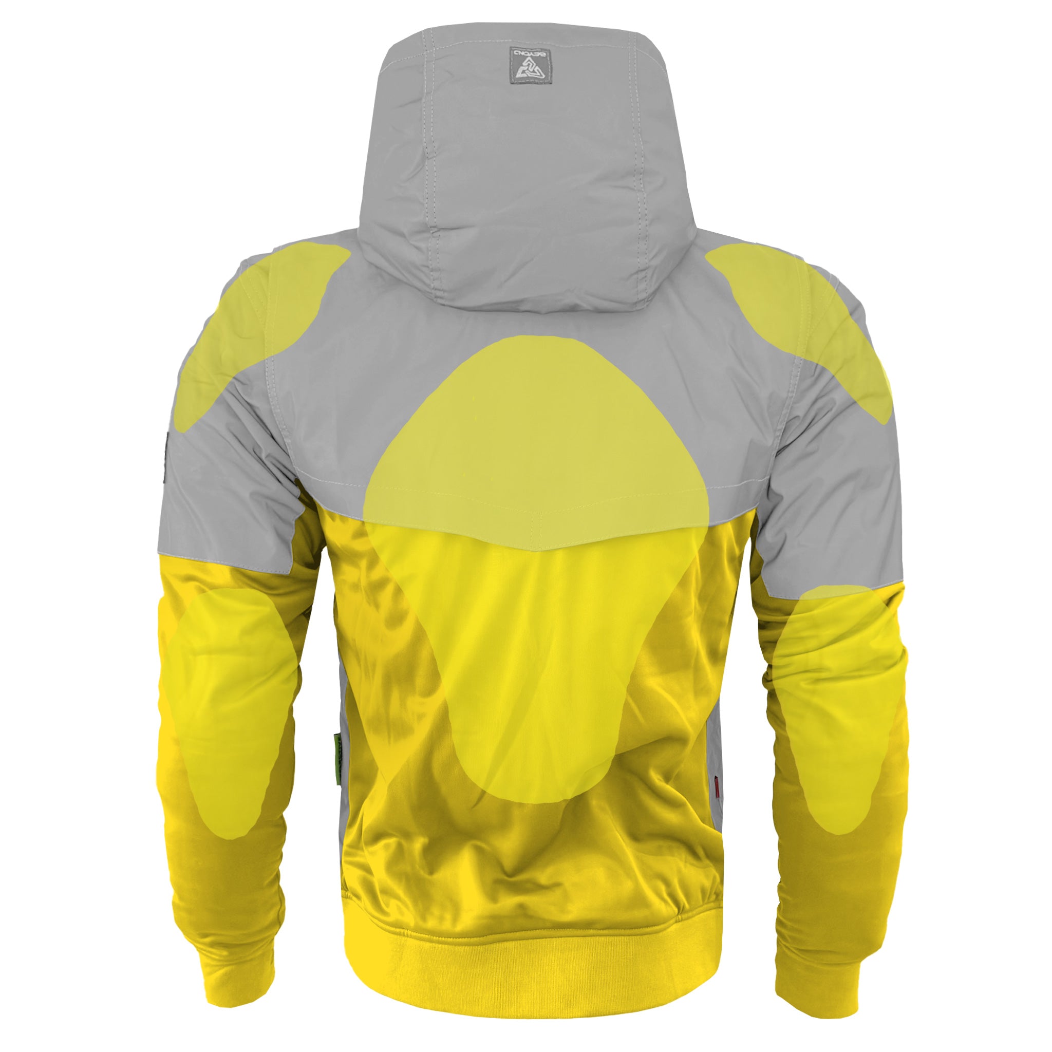 Ultra Reflective Hoodie Yellow Eclipse with Pads