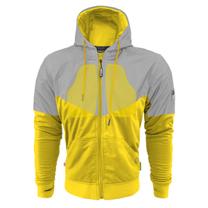 Ultra Reflective Hoodie Yellow Eclipse with Pads