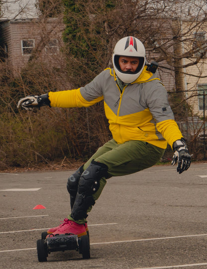 Ultra Reflective Hoodie Yellow Eclipse with Pads
