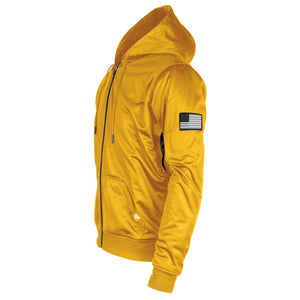 Yellow Solid Ultra Protective Hoodie with Pads