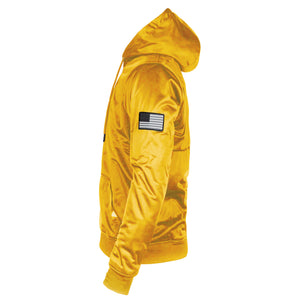 Yellow Solid Ultra Protective Hoodie with Pads