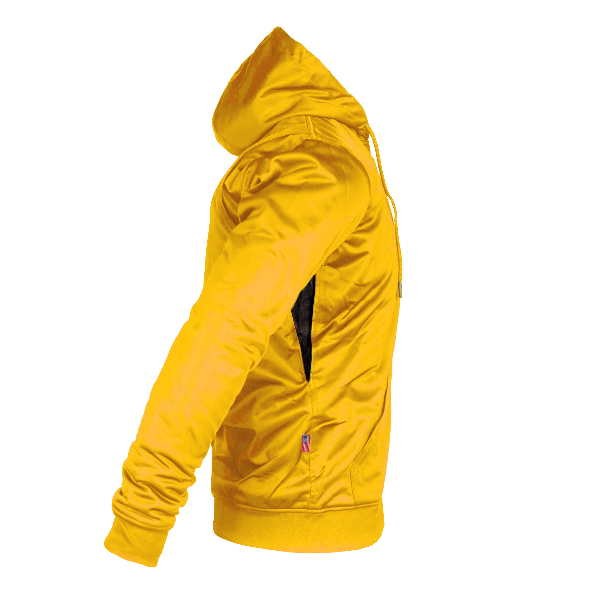 Yellow Solid Ultra Protective Hoodie with Pads