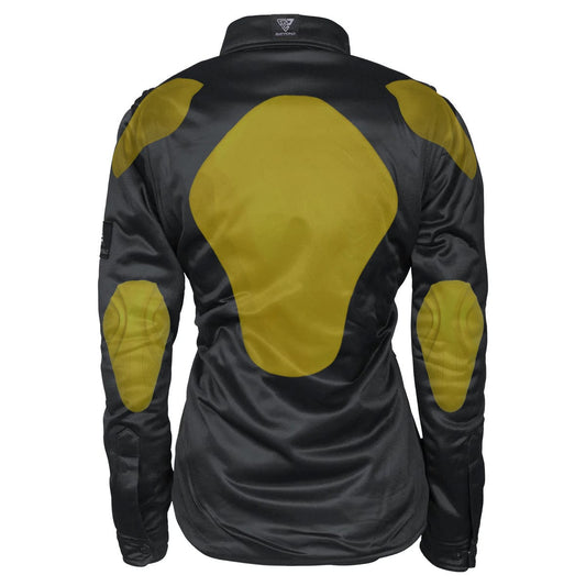 SALE Ultra Protective Shirt for Women - Black Solid with Pads