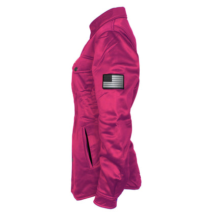 ‌Ultra Protective Shirt for Women - Pink Solid with Pads