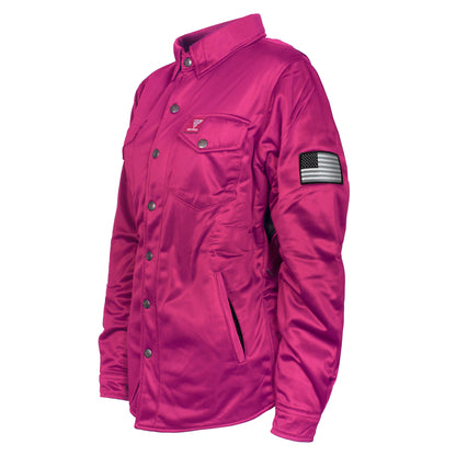 ‌Ultra Protective Shirt for Women - Pink Solid with Pads