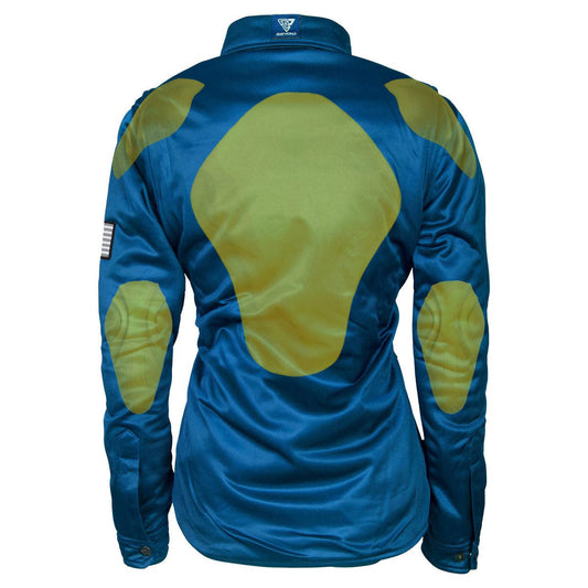 Ultra Protective Shirt for Women - Teal Solid with Pads