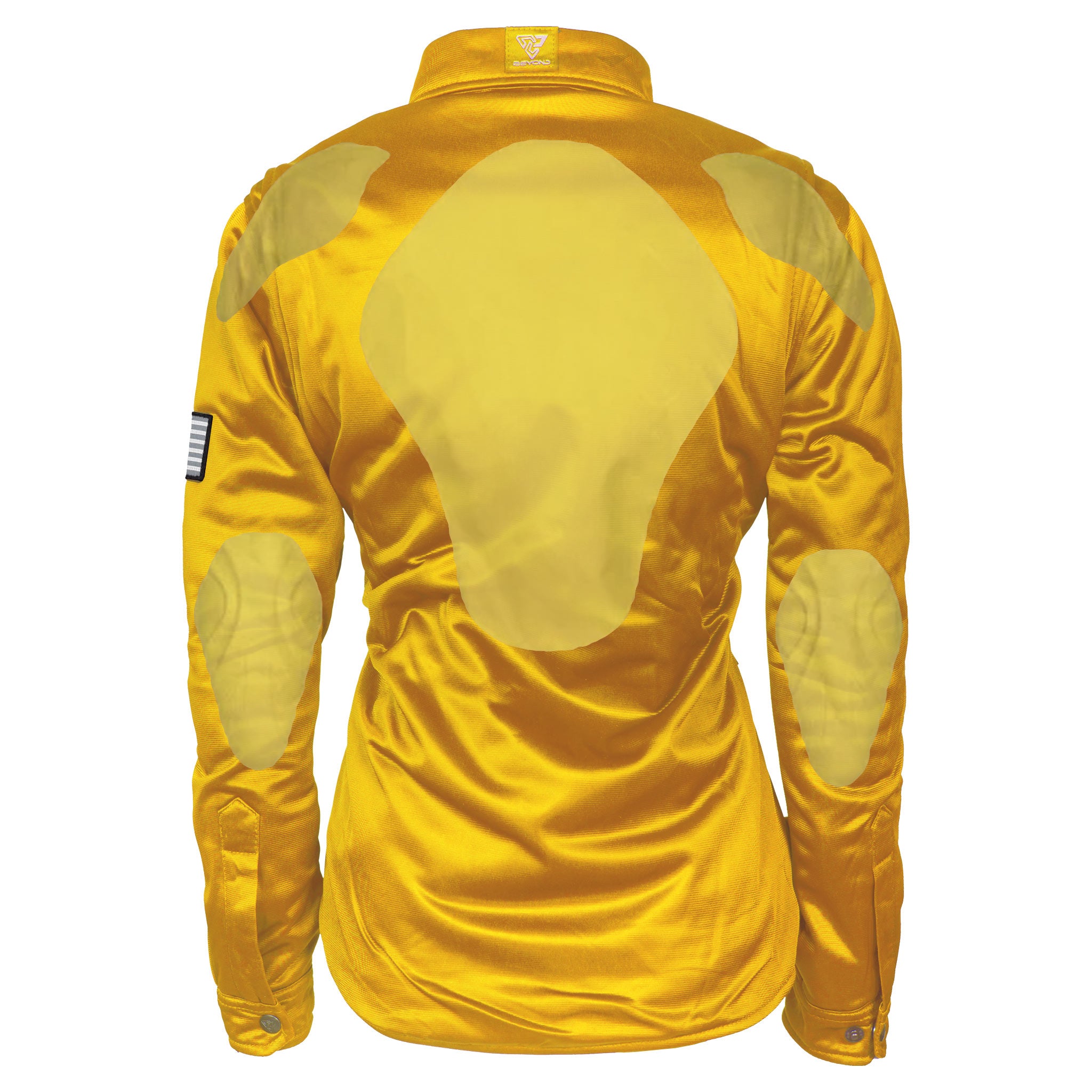 Ultra Protective Shirt for Women - Yellow Solid with Pads