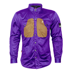 Ultra Protective Shirt - Purple Solid with Pads