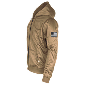 Camel Solid Ultra Protective Hoodie with Pads