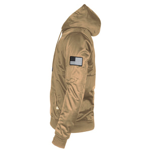 Camel Solid Ultra Protective Hoodie with Pads