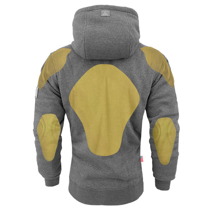 SALE Protective Fleece Unisex Hoodie - Gray Heather with Pads