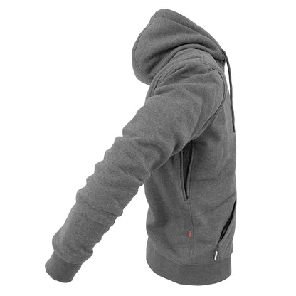SALE Protective Fleece Unisex Hoodie - Gray Heather with Pads