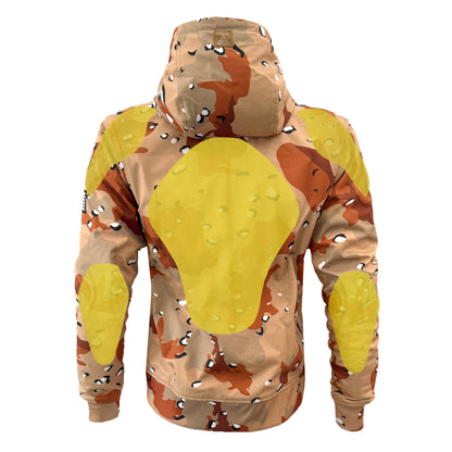 Protective SoftShell Unisex Camouflage Hoodie - “Dagger Two” with Pads