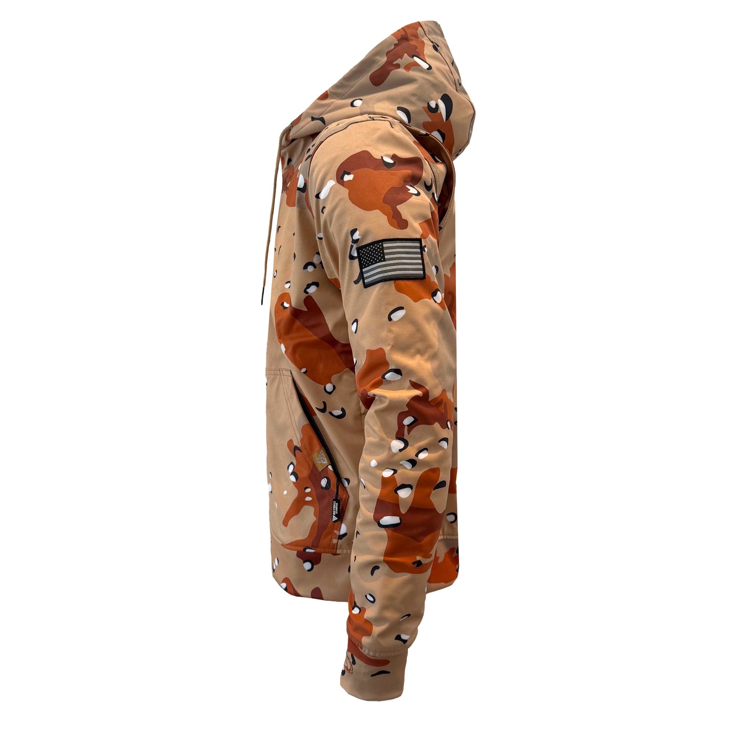 Protective SoftShell Unisex Camouflage Hoodie - “Dagger Two” with Pads