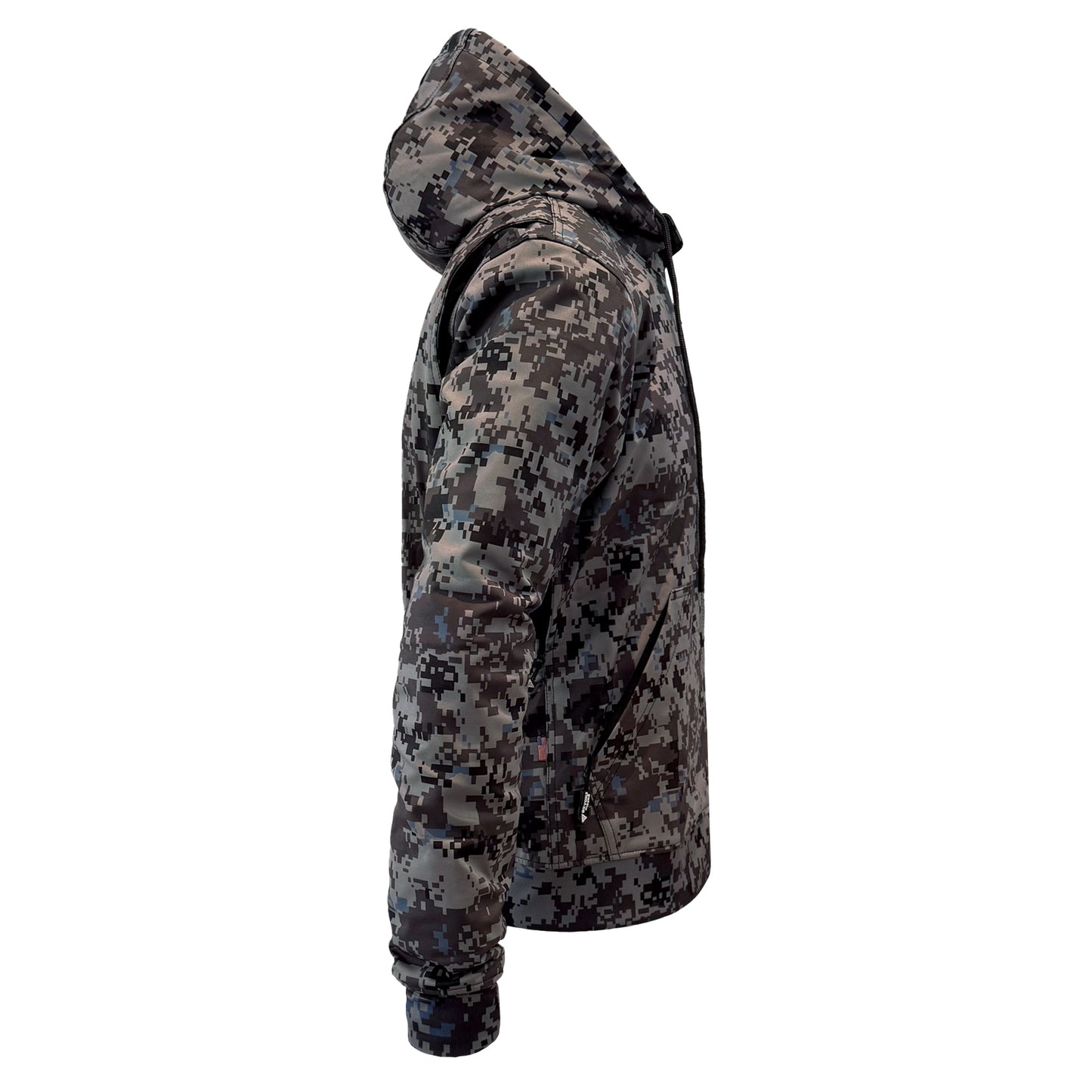 Protective SoftShell Unisex Camouflage Hoodie - “Devil Six” with Pads
