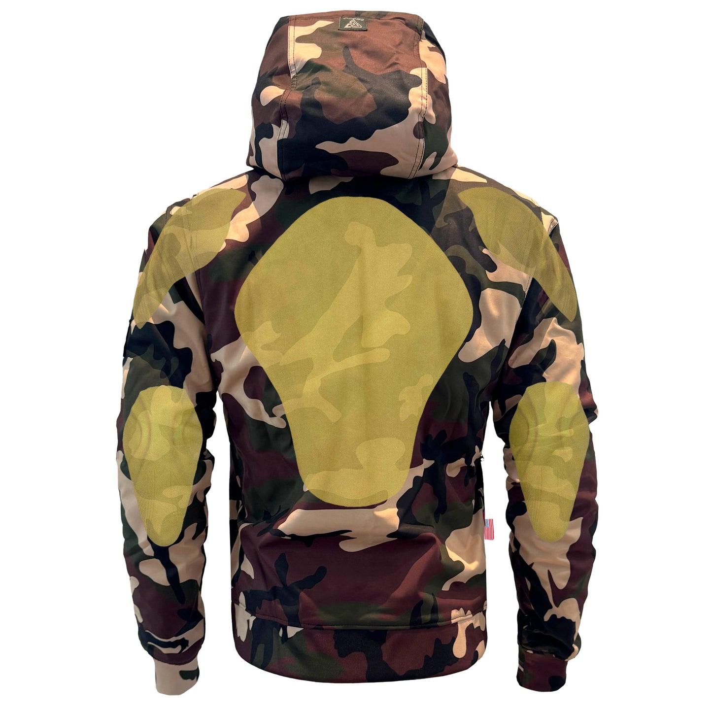 Protective SoftShell Unisex Camouflage Hoodie - “Knight Hawk” with Pads