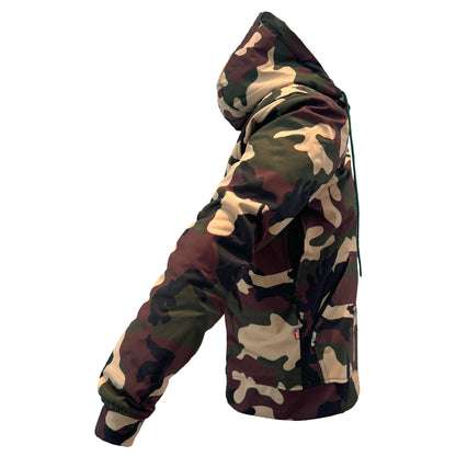 Protective SoftShell Unisex Camouflage Hoodie - “Knight Hawk” with Pads