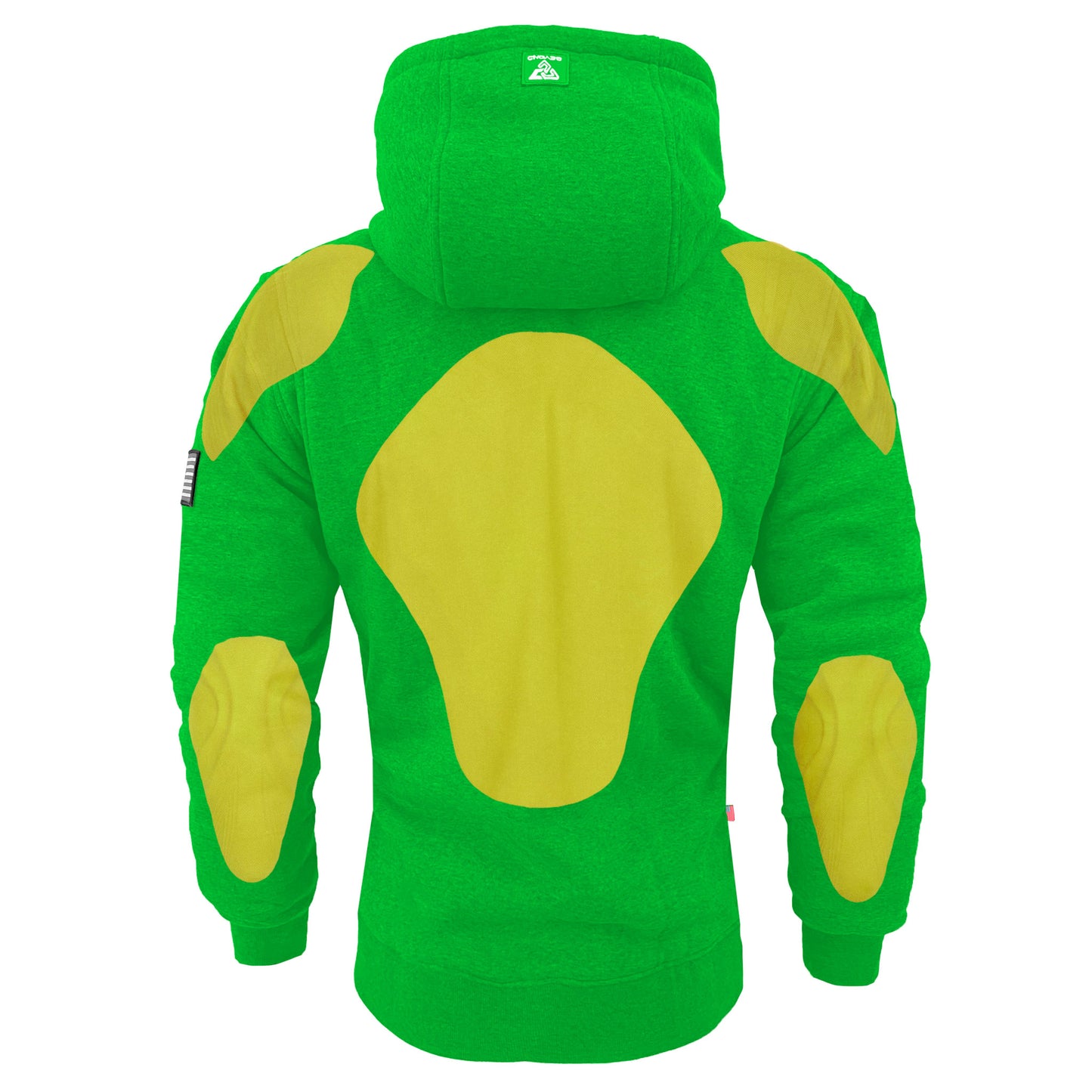 Protective Fleece Unisex Hoodie - Green with Pads
