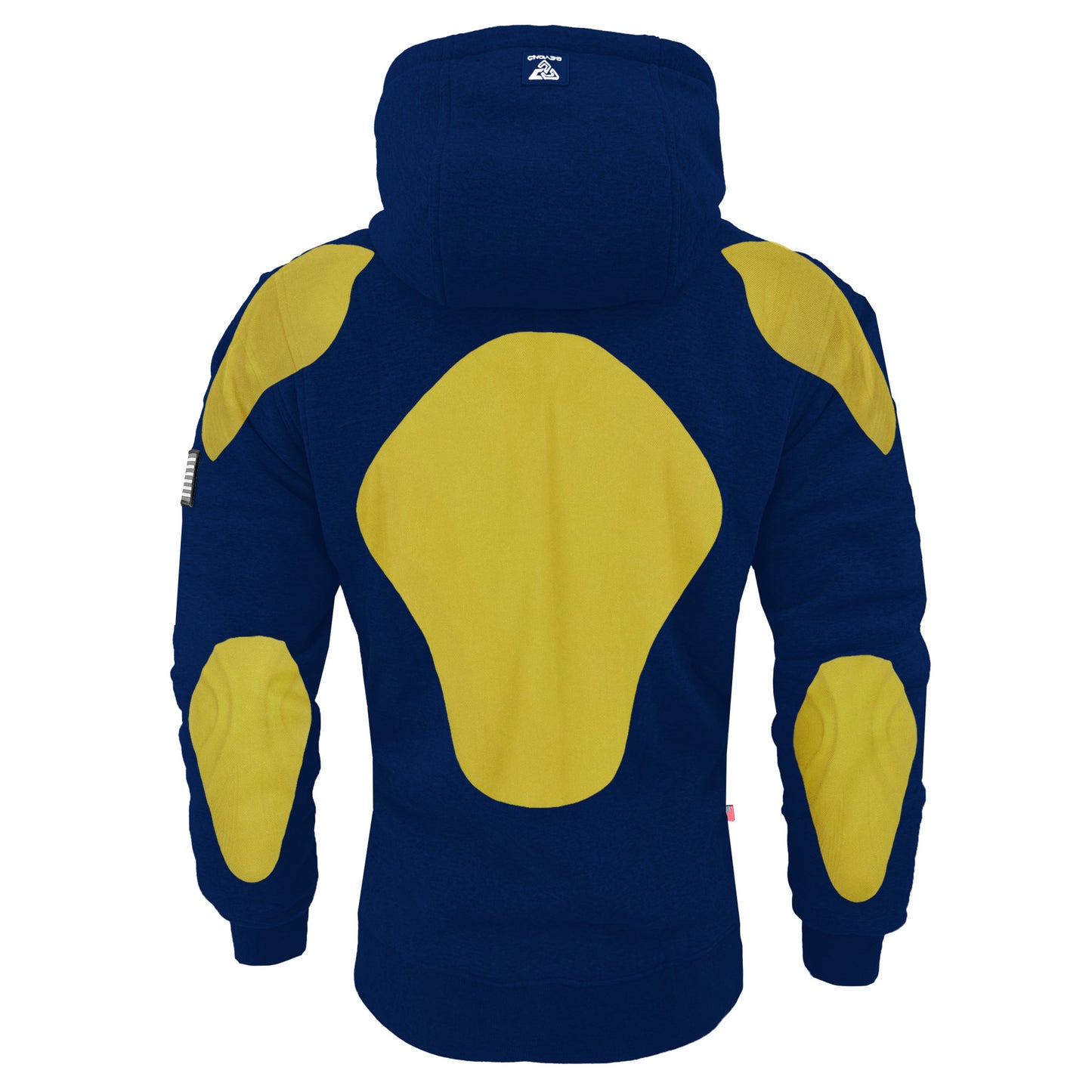 Protective Fleece Unisex Hoodie - Navy Blue with Pads