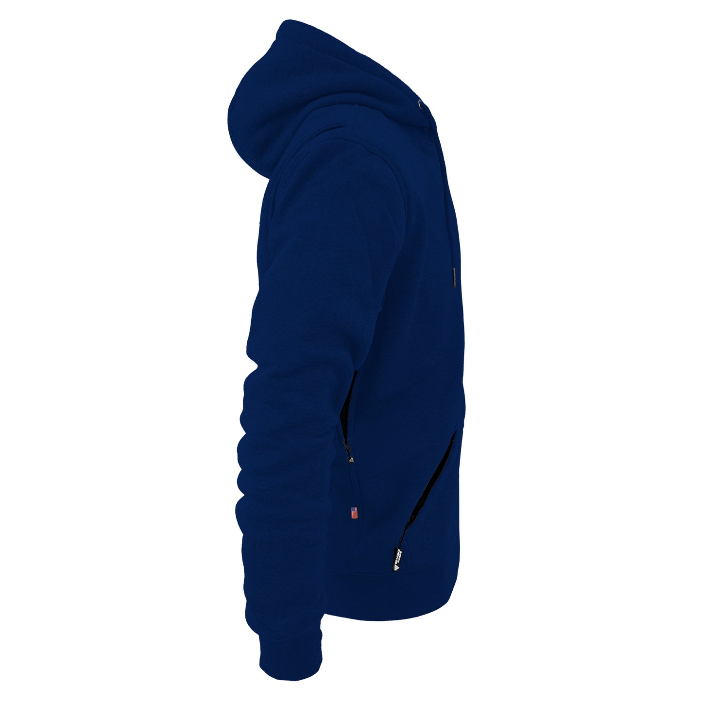 Protective Fleece Unisex Hoodie - Navy Blue with Pads