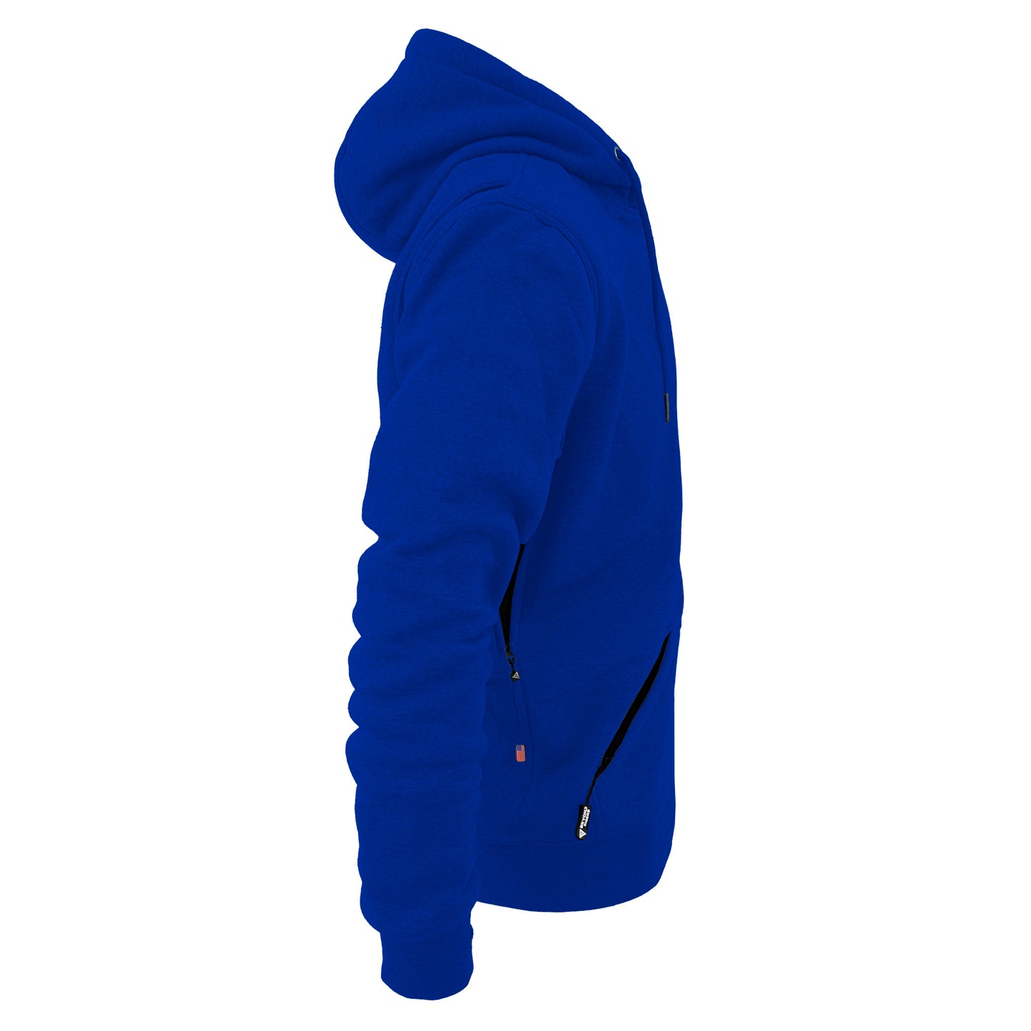 Protective Fleece Unisex Hoodie - Royal Blue with Pads