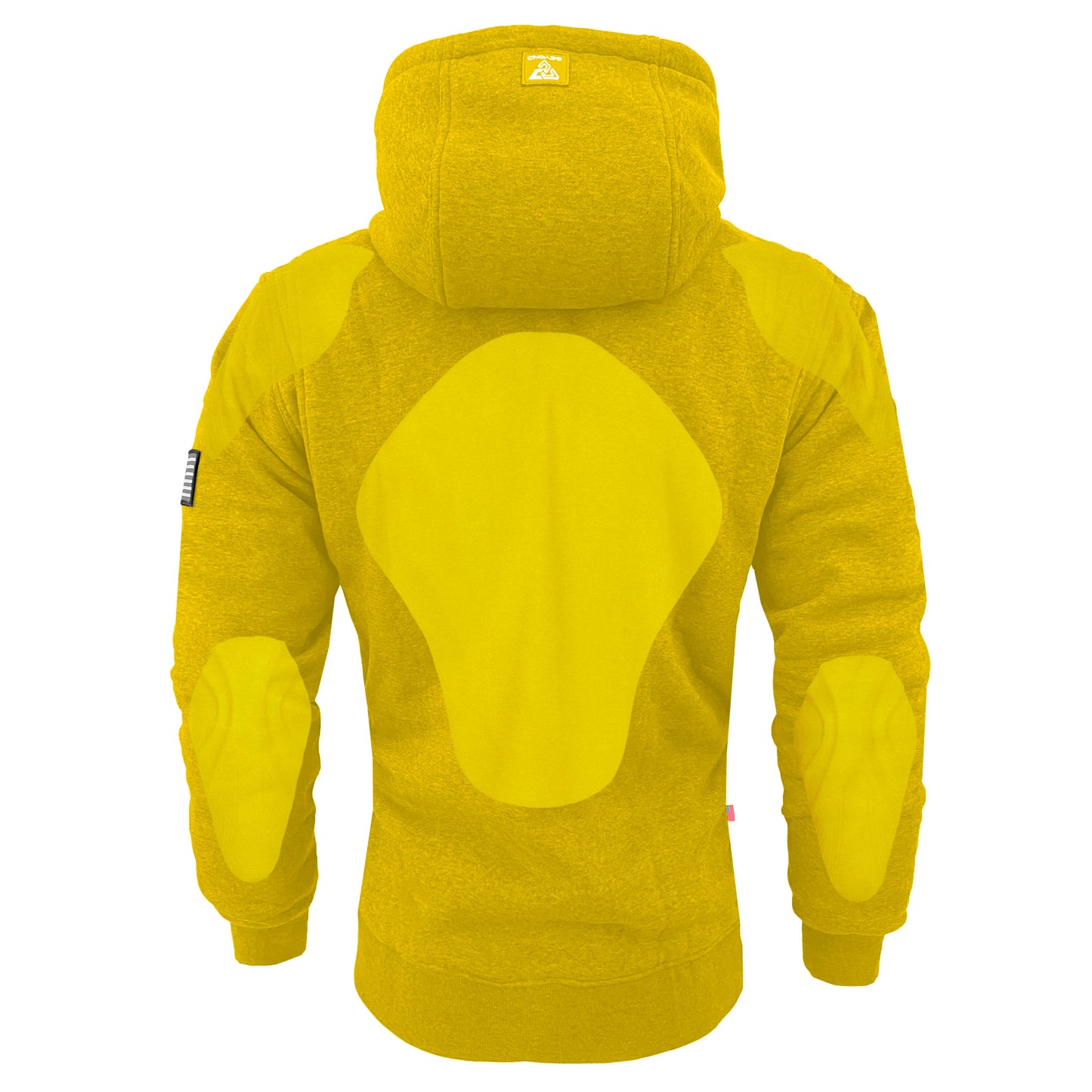 Protective Fleece Unisex Hoodie - Yellow with Pads