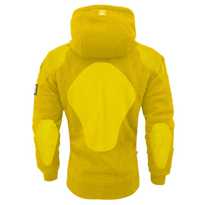 Protective Fleece Unisex Hoodie - Yellow with Pads