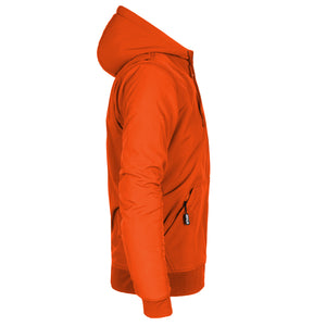 Protective SoftShell Unisex Hoodie - Orange Matte with Pads