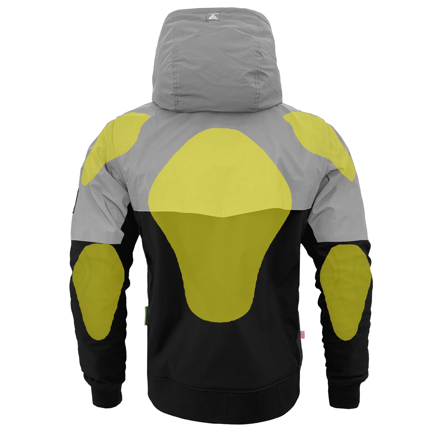 SoftShell Reflective "Alloy Eclipse" Hoodie - Black and Silver with Pads