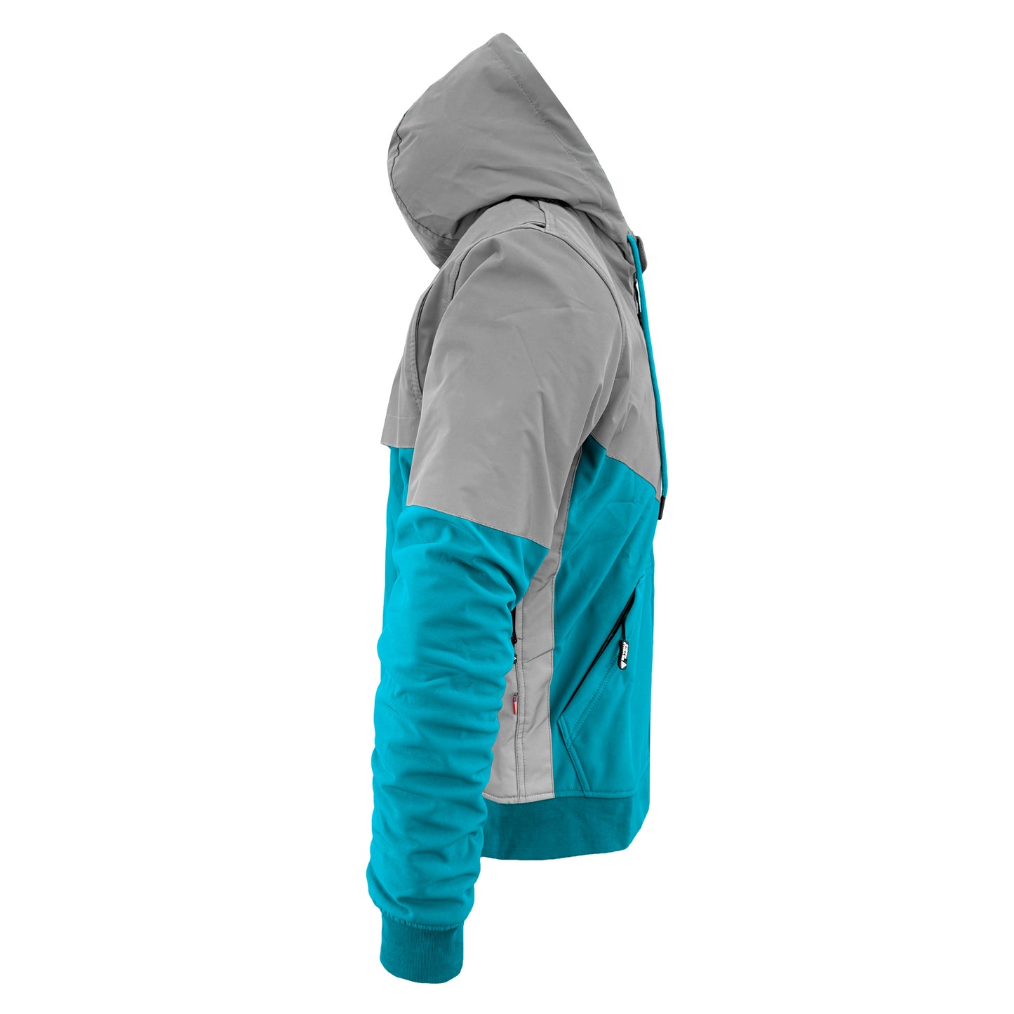 SoftShell Reflective Arctic Blue Eclipse Hoodie - with Pads