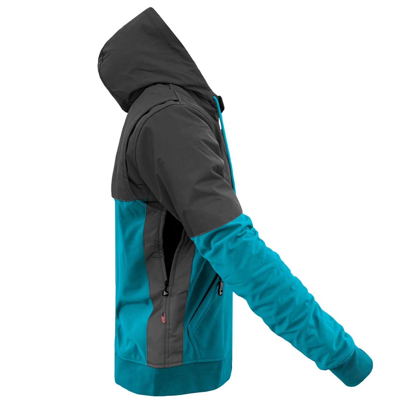 SoftShell Reflective Arctic Blue Nebula Hoodie - with Pads