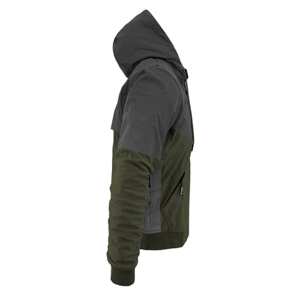 SoftShell Reflective Army Green Nebula Hoodie - with Pads