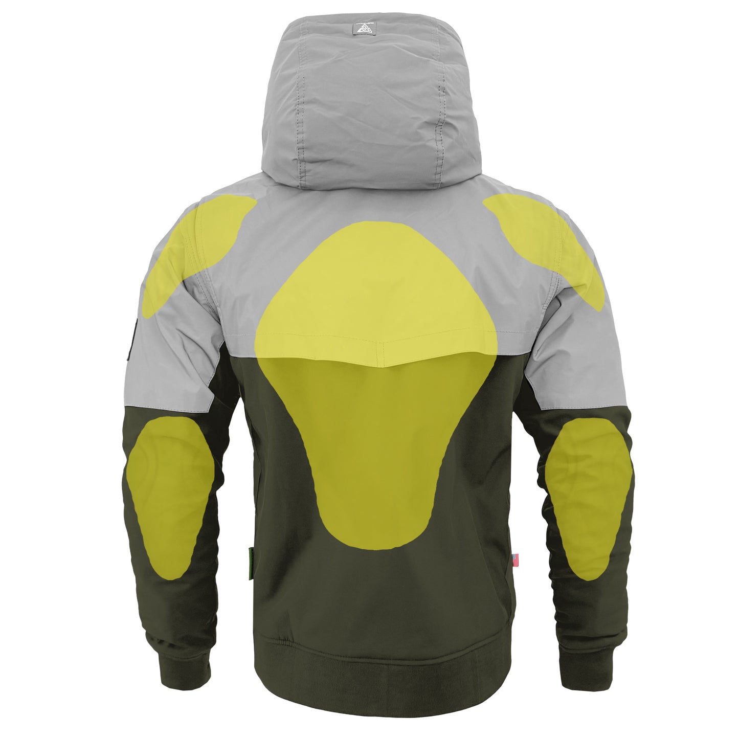 SoftShell Reflective Army Green Eclipse Hoodie - with Pads