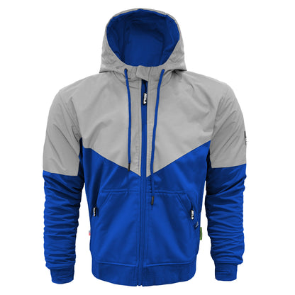 SoftShell Reflective Blue Eclipse Hoodie - with Pads